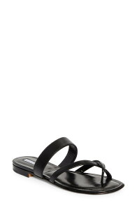 �}�m�� �u���j�N ���f�B�[�X �V���[�Y �T���_�� Manolo Blahnik Susa Crossover Sandal Black �u���b�N