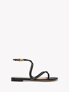 �W�������B�g ���b�V ���f�B�[�X �V���[�Y �T���_�� Gianvito Rossi Jungle Mamba Flat Sandals Black �u���b�N