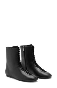 �}���S ���f�B�[�X �V���[�Y �u�[�c�E���C���u�[�c ���[�X MANGO Lace Up Bootie Black �u���b�N