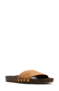 �A���h ���f�B�[�X �V���[�Y �T���_�� ALDO Rooted Slide Sandalight Brown �u���E��