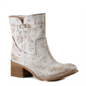 �f�B�o�g�D���[ ���f�B�[�X �V���[�Y �u�[�c�E���C���u�[�c ���U�[ Diba True WEST HAVEN Pull-On Distressed Leather Western Boots White �z���C�g