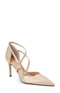 �u���[�m�}�O�� ���f�B�[�X �V���[�Y �q�[�� Bruno Magli Primavera Strappy Pointed Toe Pump Sand Patent �T���h