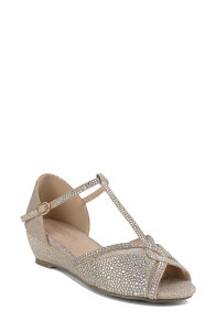 �p���h�b�N�X�����h�� ���f�B�[�X �V���[�Y �q�[�� �T���_�� Paradox London Pink Janelle Wedge Sandal Champagne �V�����p��