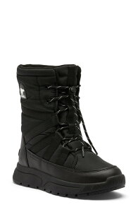 �\���� ���f�B�[�X �V���[�Y �u�[�c�E���C���u�[�c �g�[�� SOREL Whitney III Waterproof Tall Boot Black/ Black �u���b�N