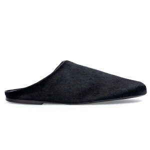 �u���b�N�X�G�[�h�X�^�W�I ���f�B�[�X �V���[�Y �p���v�X BLACK SUEDE STUDIO Arie Ponyhair Slipper Black Pony Hair �u���b�N