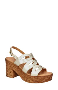 �x�����B�[�^ ���f�B�[�X �V���[�Y �T���_�� �v���b�g�t�H�[�� Bella Vita Strappy Platform Sandal Champagne Leather �V�����p��
