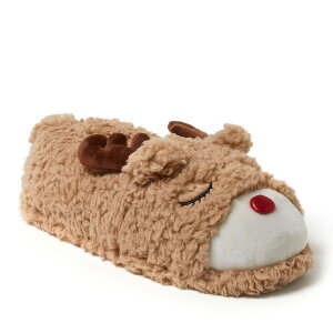 �f�B�A�t�H�[���Y ���f�B�[�X �V���[�Y �T���_�� DEARFOAMS Unisex Animal Closed Back Slipper Latte �A�j�}��