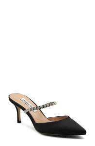 �`���[���Y�E�f�C�r�b�h ���f�B�[�X �V���[�Y �q�[�� Charles David Adelynn Mary Jane Pointed Toe Mule Black-St �u���b�N