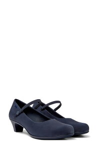 �J���y�[�� ���f�B�[�X �V���[�Y �q�[�� Camper Helena Bajo Mary Jane Pump Navy �l�C�r�[