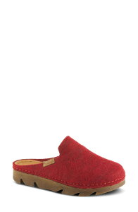 �t���N�T�X ���f�B�[�X �V���[�Y �p���v�X Flexus by Spring Step Cloggish Mule Red ���b�h