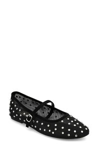 �~�A���~�e�b�h�G�f�B�V���� ���f�B�[�X �V���[�Y �p���v�X MIA Limitedition Kerra Rhinestone Stud Ballet Flat Black �u���b�N