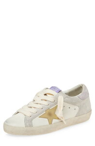 �S�[���f���O�[�X ���f�B�[�X �V���[�Y �X�j�[�J�[ Golden Goose Super-Star Low Top Sneaker White/ Ice/ Yellow/ Liliac �z���C�g
