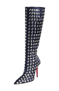 �N���X�`�����E���u�^�� ���f�B�[�X �V���[�Y �u�[�c�E���C���u�[�c Christian Louboutin Miss Z Boum Boot Zaffiro