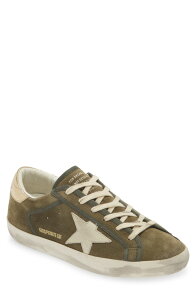 �S�[���f���O�[�X ���f�B�[�X �V���[�Y �X�j�[�J�[ Golden Goose Super-Star Low Top Sneaker Green �O���[��