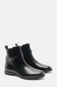 �X�J���b�\ ���f�B�[�X �V���[�Y �u�[�c�E���C���u�[�c SCAROSSO Lara Jodhpur Boots Black - Calf �u���b�N