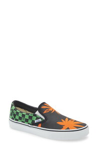 ���@�����e�B�m ���f�B�[�X �V���[�Y �X�j�[�J�[ Valentino Garavani x Vans Tropical Palmslip-On Sneaker Black Multi �u���b�N