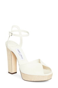�W�~�[�`���[ ���f�B�[�X �V���[�Y �T���_�� �v���b�g�t�H�[�� �A���N�� Jimmy Choo Sacariankle Straplatform Sandalatte Mix