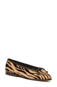 ���t���[ �����_�� ���f�B�[�X �V���[�Y �p���v�X Loefflerandall Noella Zebra Genuine Calf Hair Flat Zebra �A�j�}��