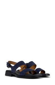 �J���y�[�� ���f�B�[�X �V���[�Y �q�[�� �T���_�� Camper Dana 2-Strap Sandal Dark Blue �u���[