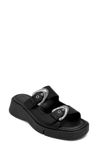 �G�A���\�[���Y ���f�B�[�X �V���[�Y �T���_�� Aerosoles Faith Flatform Slide Sandal Black Fx Calf �u���b�N