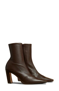 �J�C�g ���f�B�[�X �V���[�Y �u�[�c�E���C���u�[�c Khaite Nevada Square Toe Bootie Dark Brown �u���E��