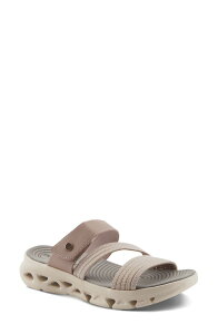 �t���N�T�X ���f�B�[�X �V���[�Y �T���_�� �v���b�g�t�H�[�� Flexus by Spring Step Galvanesa Platform Wedge Slide Sandal Mauve
