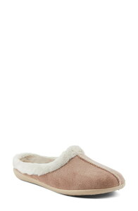 �t���N�T�X ���f�B�[�X �V���[�Y �T���_�� Flexus by Spring Step Aushana Faux Fur Mule Slipper Tan �^��