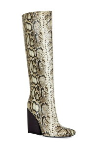�A�U���A ���� ���f�B�[�X �V���[�Y �u�[�c�E���C���u�[�c AZALEA WANG Evergreen Snakeskin Embossed Knee High Boot Snake Multi �}���`�J���[