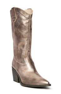 �l�[�� �W�����f�B�[�j ���f�B�[�X �V���[�Y �u�[�c�E���C���u�[�c NeroGiardini Texan Western Boot Gold �S�[���h