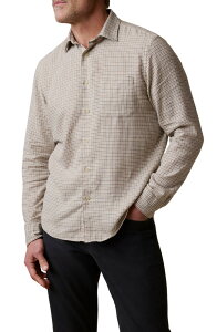�t�@���e�B �����Y �g�b�v�X �V���c Faherty Palmetto Plaid Button-Up Shirt Stone Palm Check �X�g�[��