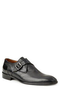 �u���[�m�}�O�� �����Y �V���[�Y �����N�X�g���b�v �����N ���[�t�@�[ Bruno Magli Solero Monk Strap Loafer Black �u���b�N
