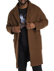 �^���A �����Y �A�E�^�[ �W���P�b�g�E�u���]�� �g�[�� �R�[�g Tallia Big & Tall Teddy Overcoat Chocolate �`���R���[�g