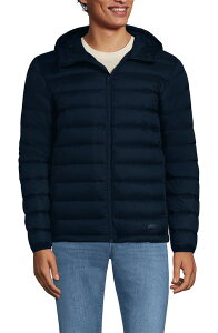 �����Y�G���h �����Y �A�E�^�[ �W���P�b�g�E�u���]�� �_�E�� Lands' End Wanderweight Ultralight Packable Hoodedown Jacket Radiant Navy �l�C�r�[