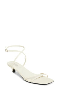 �g�[�e�� ���f�B�[�X �V���[�Y �T���_�� �q�[�� TOTEME Crossover Kitten Heel Sandal Off-White �I�t�z���C�g