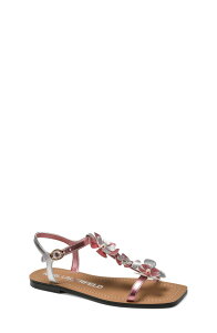 �J�[�� ���K�[�t�F���h ���f�B�[�X �V���[�Y �T���_�� KARLAGERFELD PARIS Margate Flower Embellished Sandal Pink �s���N
