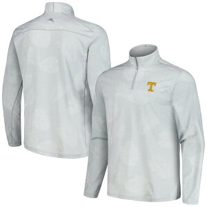 �g�b�~�[�o�n�} �����Y �A�E�^�[ �W���P�b�g�E�u���]�� T�V���c Men's Tommy Bahama Gray Tennessee Volunteers Delray Frond IslandZone Half-Zip Jacket Gray �O���[