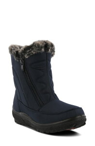 �t���N�T�X ���f�B�[�X �V���[�Y �u�[�c�E���C���u�[�c Flexus by Spring Stepersenia Waterproof Winter Boot Navy Faux Fur �l�C�r�[