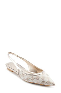 �_�i �L������ �j���[���[�N ���f�B�[�X �V���[�Y �p���v�X DKNY Millbury Slingback Pointed Toe Flat Bone
