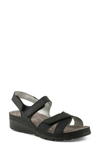 �t���N�T�X ���f�B�[�X �V���[�Y �q�[�� �T���_�� Flexus by Spring Step Orwell Sandal Black �u���b�N
