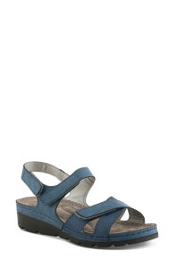 �t���N�T�X ���f�B�[�X �V���[�Y �q�[�� �T���_�� Flexus by Spring Step Orwell Sandal Blue �u���[