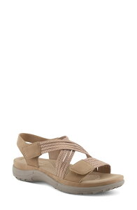 �t���N�T�X ���f�B�[�X �V���[�Y �q�[�� �T���_�� Flexus by Spring Step Crossbeam Sandal Tan �^��