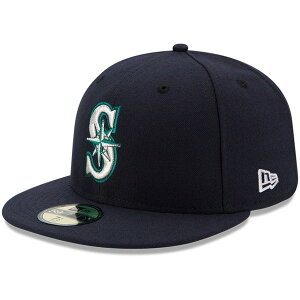 �j���[�G�� ���f�B�[�X �A�N�Z�T���[ �X�q Men's New Era Navy Seattle Mariners Authenticollection Field 59FIFTY Fitted Hat Navy �l�C�r�[