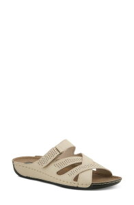�t���N�T�X ���f�B�[�X �V���[�Y �q�[�� �T���_�� Flexus by Spring Step Karl Slide Sandal Beige �x�[�W��