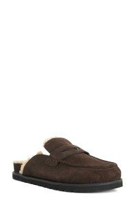�f���[�������h�� ���f�B�[�X �V���[�Y �X���b�|���E���[�t�@�[ Dune London Goldy Faux Shearling Mule Brown �u���E��