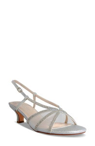 �^�b�`�A�b�v ���f�B�[�X �V���[�Y �q�[�� �T���_�� Touch Ups Erin Slingback Sandal Silver �V���o�[