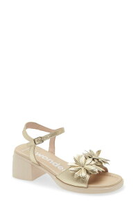 �����_�[�Y ���f�B�[�X �V���[�Y �q�[�� �T���_�� �A���N�� Wonders Flower Ankle Strap Slide Sandal Max Platino