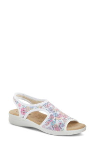 �t���N�T�X ���f�B�[�X �V���[�Y �q�[�� �T���_�� Flexus by Spring Step Nyaman Slingback Sandal White Multi �z���C�g