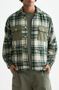 �X�R�b�`�A���h�\�[�_ �����Y �g�b�v�X �V���c ���M�����[�t�B�b�g �p�b�`���[�N Scotch & Soda Plaid Patchwork Regular Fit Button-Up Shirthyme Check �`�F�b�N
