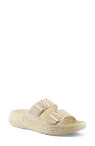 �t���N�T�X ���f�B�[�X �V���[�Y �T���_�� Flexus by Spring Step Buttermere Slide Sandal Bone Metallic ���^���b�N