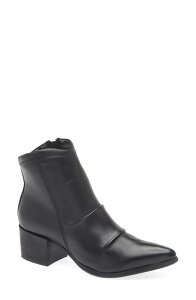 �V���R���u���[ ���f�B�[�X �V���[�Y �u�[�c�E���C���u�[�c �q�[�� Chocolat Blu Lian Block Heel Bootie Black Leather �u���b�N